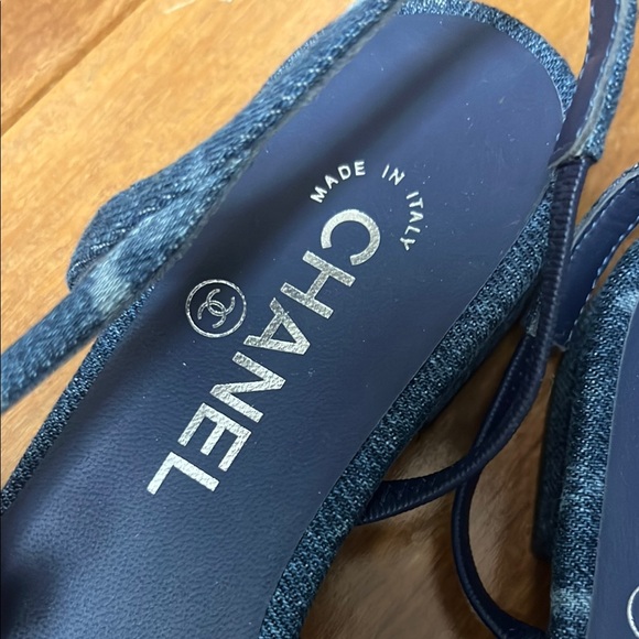 New CHANEL Coco Women's Slingback Shoes size 37 - Picture 4 of 9